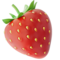 Strawberry emoji on Apple